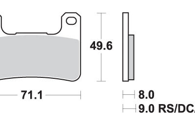 SBS Klocki hamulcowe - SUZUKI GSX-R 600/750/100/13... - 806HS