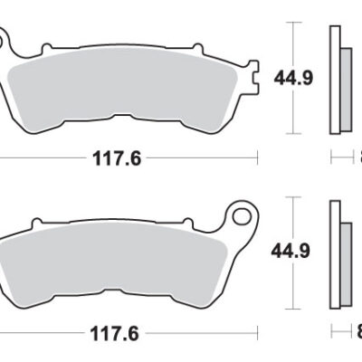 SBS Klocki hamulcowe - 828HS