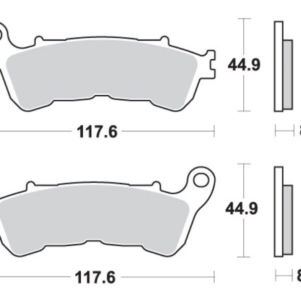 SBS Klocki hamulcowe – 828HS