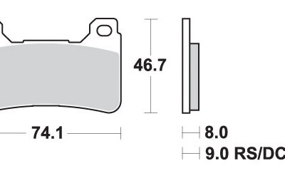 SBS Klocki hamulcowe - 809DC