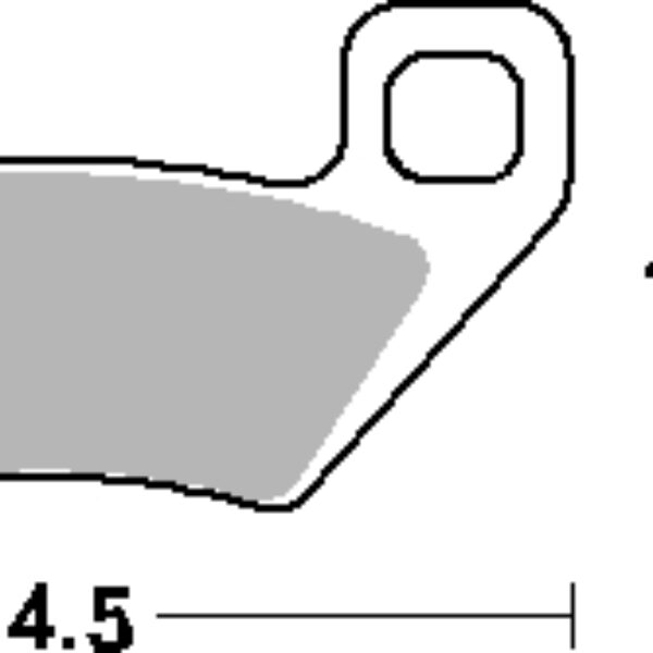 SBS Klocki hamulcowe – KYMCO PRZÓD-TYŁ – 822ATS