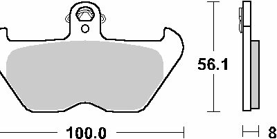 SBS Klocki hamulcowe - BMW K1200 - 703HF
