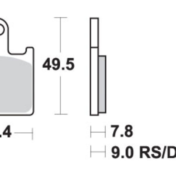 SBS Klocki hamulcowe – KAWASAKI ZX-6R 600 NINJA KO… (2007-2017) – 838DC