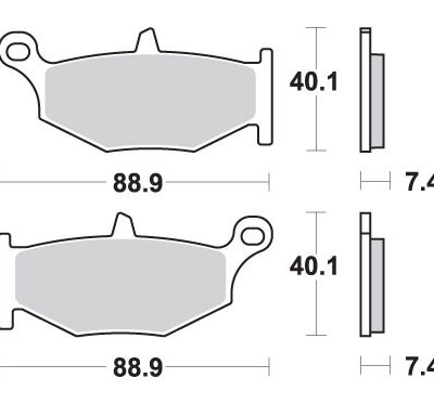 SBS Klocki hamulcowe - SUZUKI GSX-R 600/750/1000/1300 - 833LS
