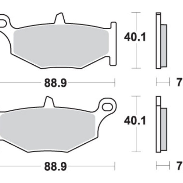 SBS Klocki hamulcowe – SUZUKI GSX-R 600/750/1000/1300 – 833LS