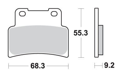 SBS Klocki hamulcowe - 844HS