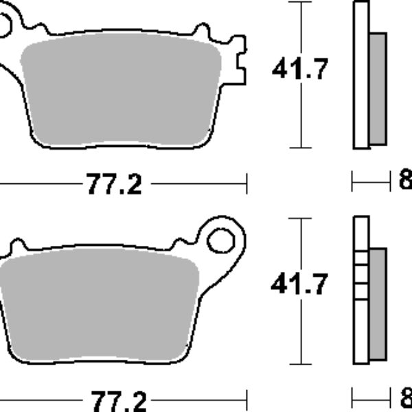SBS Klocki hamulcowe – HONDA CBR600/1000 – 834HF