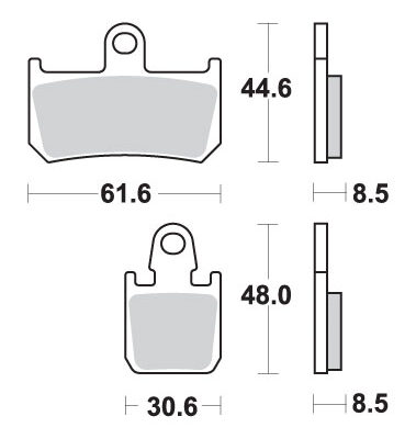 SBS Klocki hamulcowe - 839RST