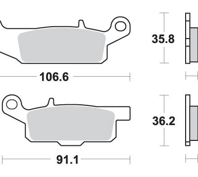 SBS Klocki hamulcowe - 851SI