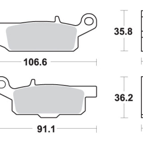SBS Klocki hamulcowe – 851SI