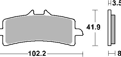 SBS Klocki hamulcowe - 841RST