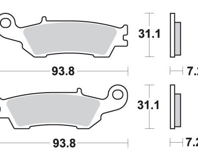 SBS Klocki hamulcowe - 840RSI