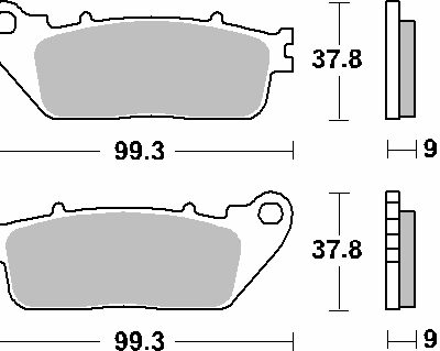 SBS Klocki hamulcowe - 862LS