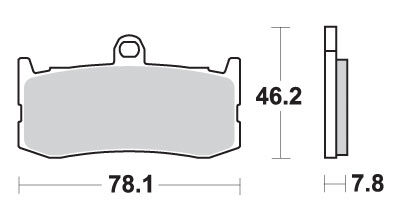 SBS Klocki hamulcowe - TRIUMPH DAYTONA TRIPLE 675... (2009-2018)