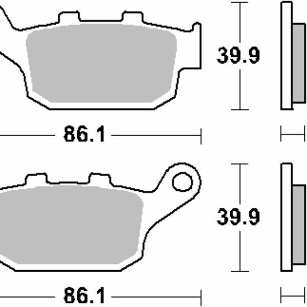 SBS Klocki hamulcowe – HONDA CBR250/300/650 – 881HF