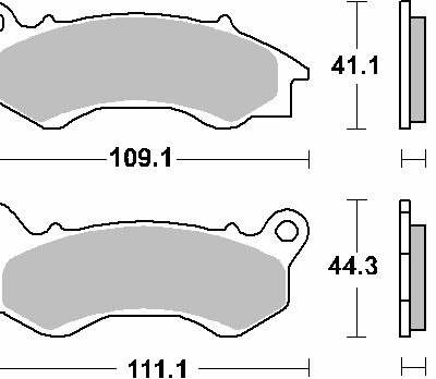 SBS Klocki hamulcowe - HONDA NSC/PCX/SCV