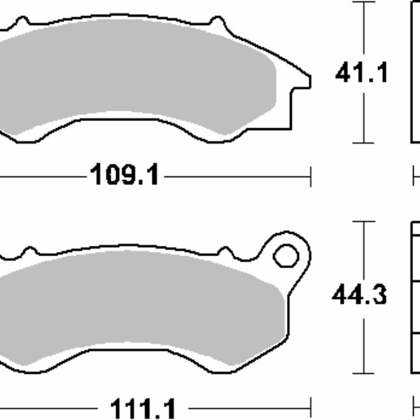 SBS Klocki hamulcowe – HONDA NSC/PCX/SCV