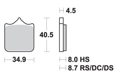 SBS Klocki hamulcowe - BMW S 1000RR KOLOR ZŁOTY PRZÓD (2009-2018)