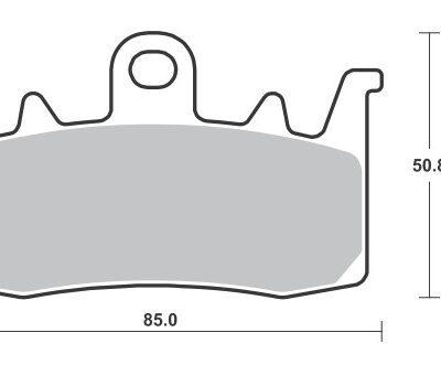 SBS Klocki hamulcowe - HARLEY DAVIDSON 975 BRONX
