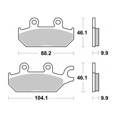 SBS Klocki hamulcowe - CAN-AM COMMANDER 800/100 (2018-2020) - 971SI