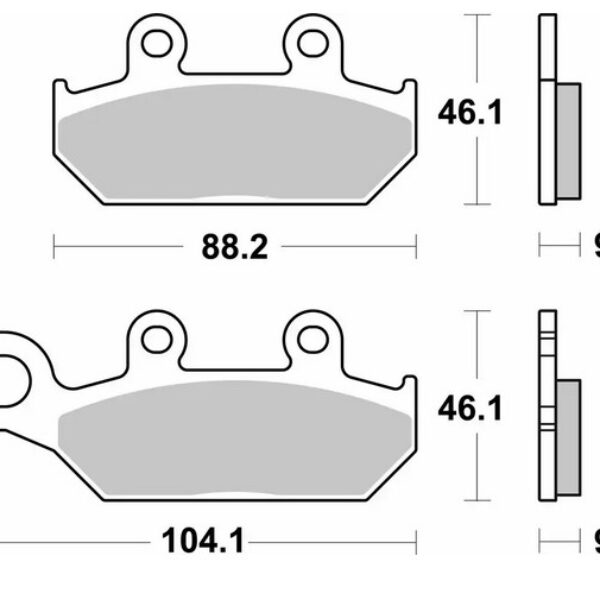 SBS Klocki hamulcowe – CAN-AM COMMANDER 800/100 (2018-2020) – 972SI