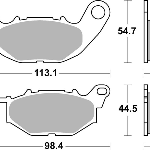 SBS Klocki hamulcowe – YAMAHA YZF-R25 (2015-2025) – 931RST
