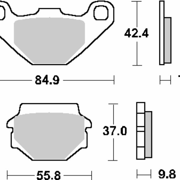 SBS Klocki hamulcowe – 135HF