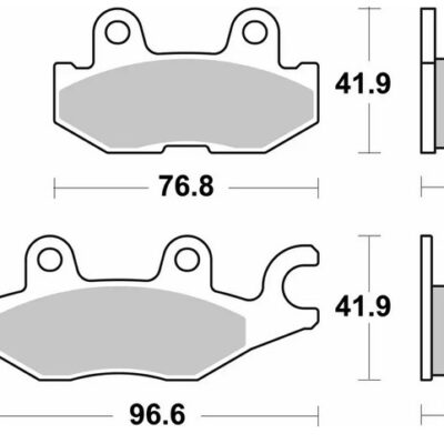 SBS Klocki hamulcowe - YAMAHA YXC/YXM VIKING WOLVE... (2018-2020) - 973SI
