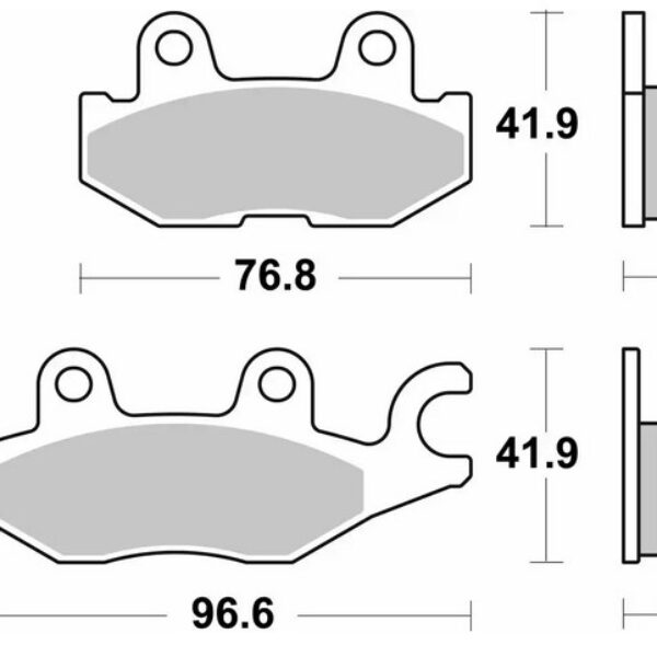 SBS Klocki hamulcowe – YAMAHA YXC/YXM VIKING WOLVE… (2018-2020) – 973SI