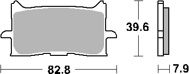 SBS Klocki hamulcowe - HONDA CRF1000 AFRICA TWIN P...
