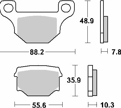 SBS Klocki hamulcowe - 585HF