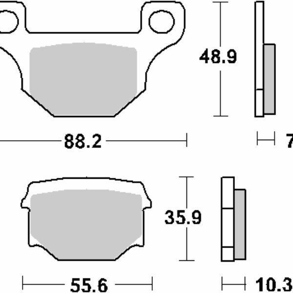 SBS Klocki hamulcowe – 203HF