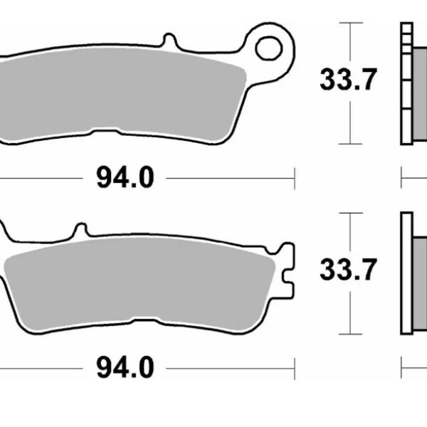 SBS Klocki hamulcowe – YAMAHA YZ 250 – – 965SI