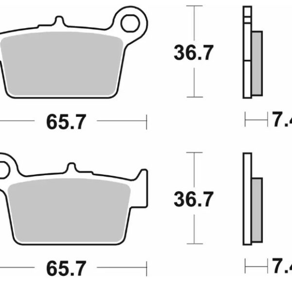 SBS Klocki hamulcowe – BETA RR 50/125 (2005-2023)