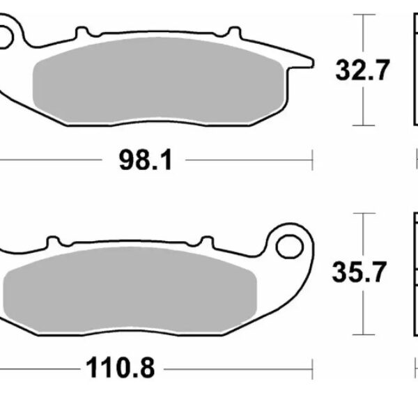 SBS Klocki hamulcowe – DERBI TERRA/CITY CROSS 125 (2008-2016) – 859SI
