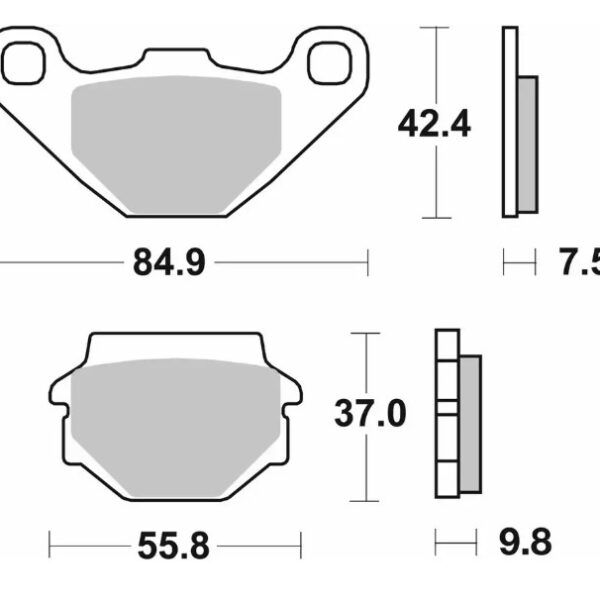 SBS Klocki hamulcowe – 546SI