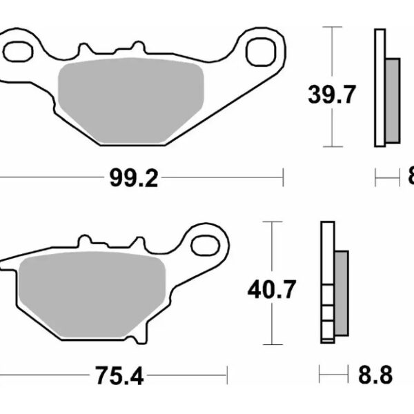SBS Klocki hamulcowe – SUZUKI RM 85 (2005-2023)