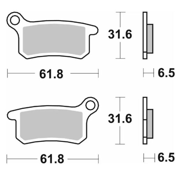 SBS Klocki hamulcowe – KTM SX 65 (2004-2022)