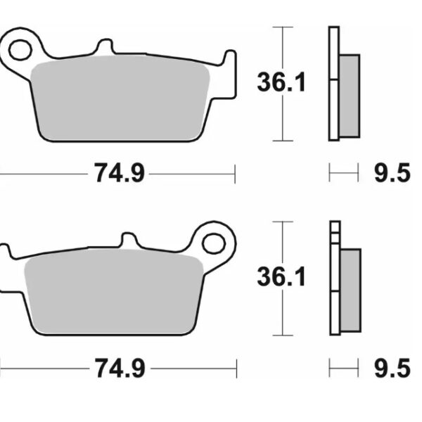 SBS Klocki hamulcowe – 604CS