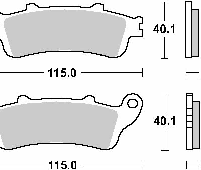SBS Klocki hamulcowe - HONDA FES 125/150 PANTHEON... (1998-2006)