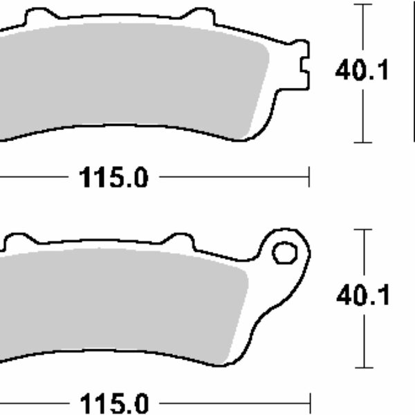 SBS Klocki hamulcowe – HONDA FES 125/150 PANTHEON… (1998-2006)
