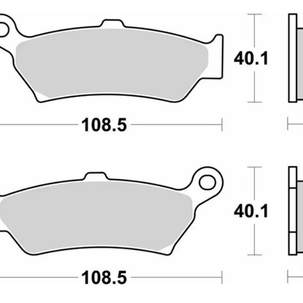 SBS Klocki hamulcowe – BMW R 1300 GS – TYŁ