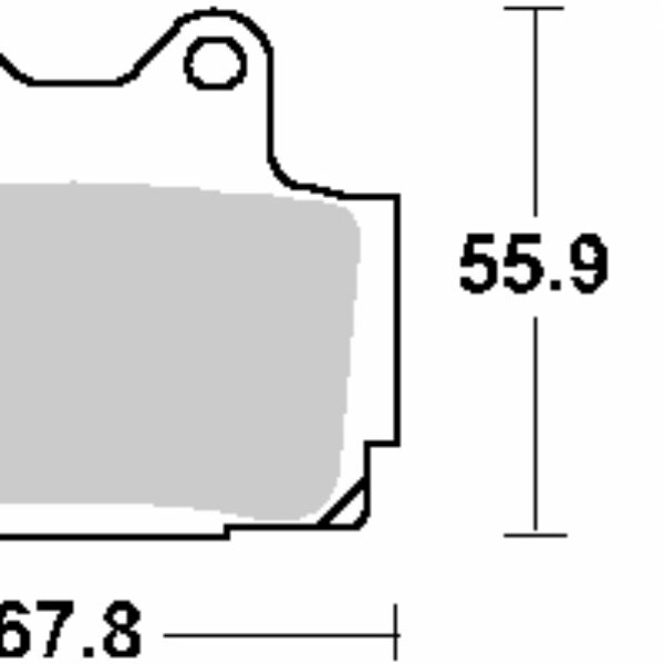 SBS Klocki hamulcowe – 570HF