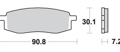 SBS Klocki hamulcowe - 580SI