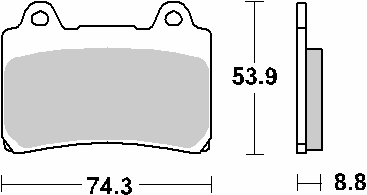 SBS Klocki hamulcowe - 613HS