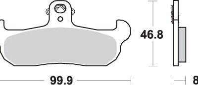SBS Klocki hamulcowe - 608SI