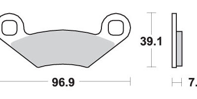 SBS Klocki hamulcowe - POLARIS 250/300/325/450/500... - 642ATS