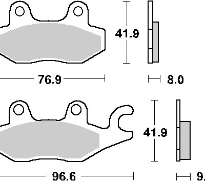 SBS Klocki hamulcowe - 633HF