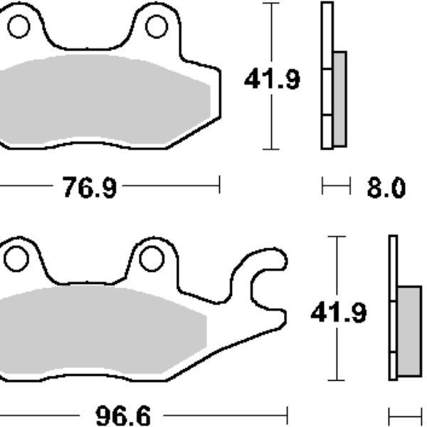 SBS Klocki hamulcowe – 633HF
