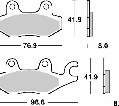 SBS Klocki hamulcowe - 134HF